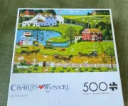 jigsaw puzzle new charles wysocki 500 Pieces Jolly Hill Farms
