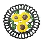 Hot Pot Holder Pad Heavy Duty Cast Iron Trivet for Teapot Kitchen Countertop