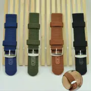 Nylon Canvas Wristwatch Band Watch Straps Belts With Buckle 18mm 20mm 22mm 24mm