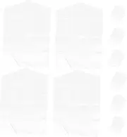 TEMPNAP 10pcs Transparent Garment Covers for Hanging Clothes Dust Bags for Dresses Suits and Overcoats for Cleaning Use