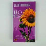 Telefunken HQ E-240 VHS VCR Blank VIDEO Tapes - Brand New