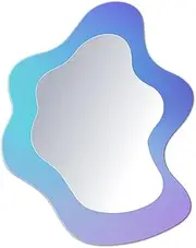 Price Xes Locker Mirror Magnetic - Small Magnet Mirror for Locker Accessories Acrylic Shatterproof Mirror for School Gym Locker, Office Cabinets, Refrigerator, Workshop Toolbox, 1 Pcs (Irregular)