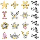 16G Surface Internally Threaded Dermal Anchor Surgical Steel Skin Diver Piercing