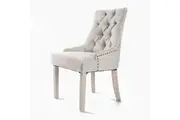 French Provincial Dining Chair Oak Leg AMOUR CREAM