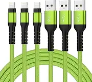 GOPALA Lightning Cable, 3Pack 1m 2m 2m iPhone Charger Cable, MFi Certified iPhone Cable USB to Lightning Cable Compatible with iPhone 14 Pro Max 13 13 Pro 12 Max 11 X 8 7 6 5 and More-Green