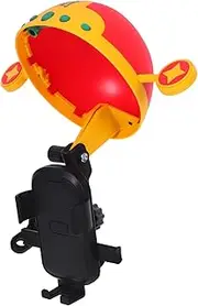 LABRIMP Motorcycle Phone Mount: Secure Mobile Phone Holder for Scooter Electric Bike Motorbike - 360° Rotatable Cycling Cellphone Holder with Hook