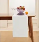 White Table Runner 90 Inches Long – Cotton Linen Table Runner 14 x 90 Inch – ...