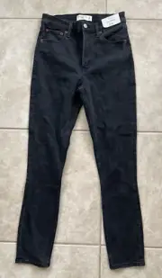 NEW ABERCROMBIE & FITCH A&F The Skinny High Rise Jeans Women’s Size 24/00L Black