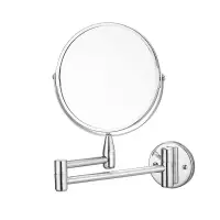 在飛比找蝦皮商城優惠-浴室化妝鏡 2/3/5倍放大 雙面鏡 搖臂型 伸縮鏡 浴室鏡