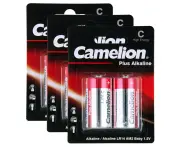 3x 2pc Camelion Alkaline C LR14 AM2 1.5V Battery Cylindrical Power Batteries
