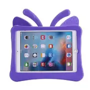 Butterfly Soft Silicone Tablet Case 9.7 inch For New iPad 5 2017/iPad 6 2018/iPad Pro 9.7-Purple