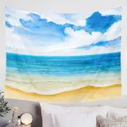 Beach and Ocean Scene Painting Tapestry
