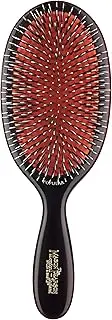 Mason Pearson Large Popular Bristle & Nylon Brush - # BN1 Dark Ruby by Mason Pearson for Unisex - 2 Pc Hair Brush & Cleaning Brush, 2 count