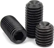 5/10/20pcs M3/ M4/M5 /M6/ M8,3-35mm DIN916 Black 304 A2-70 Stainless Steel Hex Hexagon Socket Cup Point Set Screw Headless Bolt(20pcs M4x10mm)