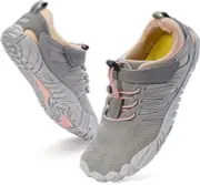 Women's Barefoot & Minimalist Shoe | Zero Drop Sole | 8.5 W30 | Pink/Grey