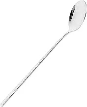 SHINEOFI Stainless Steel Long Handle Serving Spoon Durable Kitchen Utensil for Cooking Serving Banquets Versatile Spoon for Home Restaurant Use Hammered Design