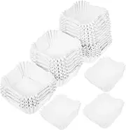NOLITOY 1000pcs Cake Cups Cupcake Baking Cups Muffin Cup Cupcake Wrappers Small Square Cake Liners Square Cupcake Cases Mini Liners Cupcake Boxes Jumbo Muffin Liners Colorful White Paper