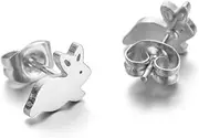 [BELUCKIN] Tiny Animal Bunny Rabbit Stud Earrings