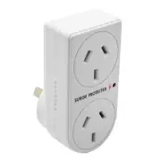 The Brute Power Co Surge Protector Double Plug Adaptor for Indoor Home Socket
