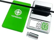 TOPWEIGH Arrow Scale Digital Grain, Archery Scale, Arrow Weight Scale with Arrow Holder, Large Backlight Display, 3086 grains x 0.1gn, 200g x 0.01g, 6 Weighing Units, Cal Weight, Batteries Included