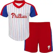 Outerstuff MLB Kids 4-7 The Line Up Official 2 Piece Short Sleeve T-Shirt & Shorts Set