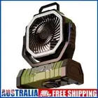 # Camping Fan with LED Light Remote Control 20000mAh USB Charging Fan (Green)
