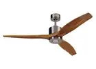 LED Ceiling Fan Lamp Energy-Saving Remote Control Akmani Chrome