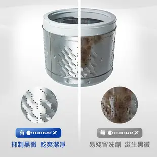 Panasonic 19公斤智能聯網系列 變頻溫水滾筒洗衣機(NA-V190MDH)(冰鑽白/炫亮銀)