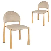 Set of 2 - Fabian Dining Chair - Stonish Beige