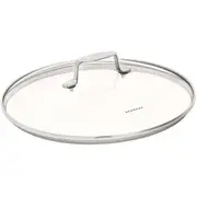 Scanpan Impact 26cm Tempered Glass Lid Cover w/ Stainless Steel Rim/Handle Round