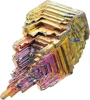 HOMOCONO Bismuth Crystal Rough Stone Home Decor Mineral Crystal Mineral Exquisite Crystal Mineral Crystal Craft Material Exquisite Stones Mineral Crystal Decoration Crystal Mineral Ornament