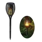 96X Led Solar Garden Torch Outdoor Flame Dancing Flickering Light