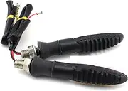 Indicators Flowing Turn Signal 4Pcs Motorcycle Amber Flasher Light Turn Signals Indicators Flexible Blinker Lamp Brake Lights Universal Motorcycle Accessories Turn Signal Indicator