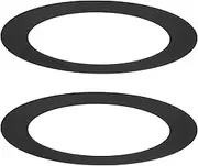 uxcell 2-Pack Goof Rings for 3 Inch Recessed Lights, 3.4" ID 4.7" OD Durable Steel Trim Ring Flush Mount Black Can Light Trim Ring Cover for Ceiling Can Downlights