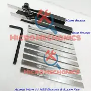 8MM 10MM MINI LATHE PARTING CUT OFF TOOL HOLDER COMBO UNIMAT EMCO BOXFORD MYFORD