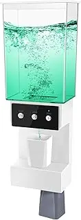 Automatic Mouthwash Dispenser for Bathroom: SnailDigit Touchless Refillable Wall Mounted Mouth Wash Container with 2 Magnetic Cups for Kids and Adults-3 Adjustable Dispensing Levels-23.67oz Capacity