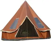 Camping Beach Tent 5-8 People Round Bell Tent Oxford India Tent Family Tent Portable Tent for Camping Outdoor for Outdoor Hiking Fishing