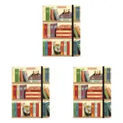 3x Cavallini Large Notebook/Journal Diary School/Office Writing Stationery Book
