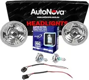 2 Semi Sealed Beams Round 5-3/4" H4 60/55 High/Low for Holden HG HK HT HQ HJ HX HZ Premier Models with 4 Lamps - Outer Set