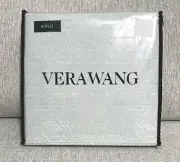 4pc Vera Wang Gray Variegated Twill KING Sheet Set Cotton Luxury Satin Weave NEW