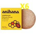 (BULKX6) Anihana Shampoo Bar Manuka Honey & Almond 65g -All hair types