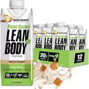 Lean Body Ready-To-Drink, Plant-Based Vegan Vanilla Caramel Protein Shake, 30G P