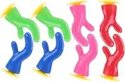 BESPORTBLE 8pcs Adorable Motorcycle Helmet Antler Decorations Cup Accessories Unisex Design for Customizing Helmets for Women Men Creative Red