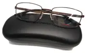 Carrera 8812 Eyeglass Frame J7D Semi Matte Brown 55mm Authentic with Case