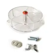 Bird Foraging Toy Parrot Wheel Feeder Transparent Rotatable Chewing Toy