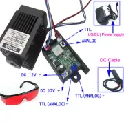 Focusable High Power 450nm 2.5W Blue Laser Module Carving/Burning Power supply
