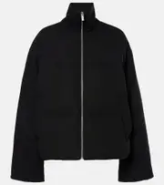 [Toteme] Toteme Wool-blend flannel down jacket AU 14 black