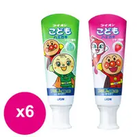 在飛比找ETMall東森購物網優惠-日本獅王麵包超人牙膏40g (哈密瓜/草莓)X6支