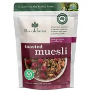 Organic Brookfarm Toasted Muesli with Macadamia Cranberry – Fresh, healthy organic delivery | Doorstep Organics.