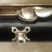 NEW SOLID SILVER WOOD ALTO FLUTE CRUTCH POST COMFORTABLE GRIP LEFT HAND SUPPORT